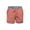MC2 Saint Barth Man Swim Shorts Gingham Print And Pocket