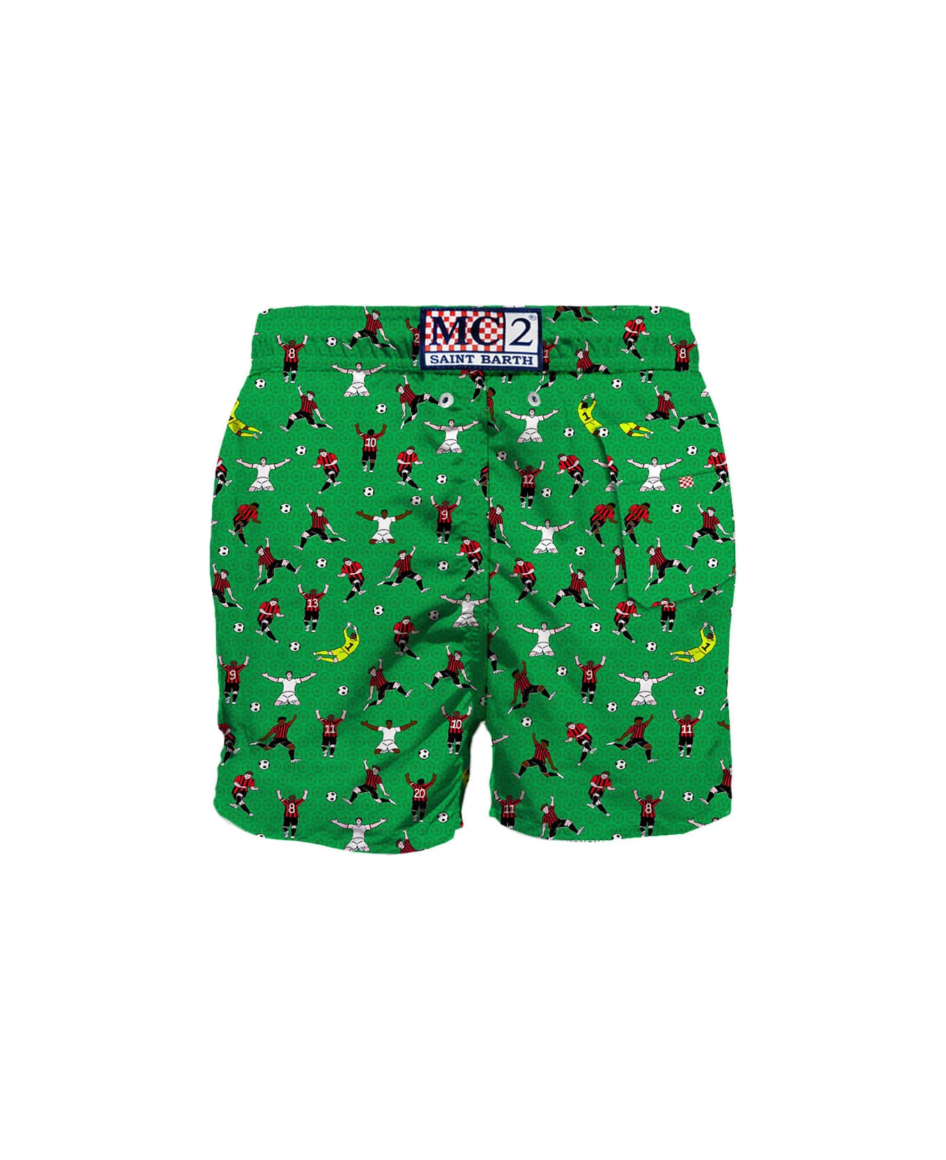 MC2 Saint Barth Man Classic Swim Shorts With Milan Print | Milan Special Edition - Image 2