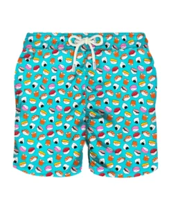MC2 Saint Barth Light Fabric Man Swim Shorts Sushi Print