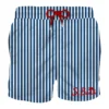 MC2 Saint Barth Man Classic Swim Shorts With White And Blue Stripes