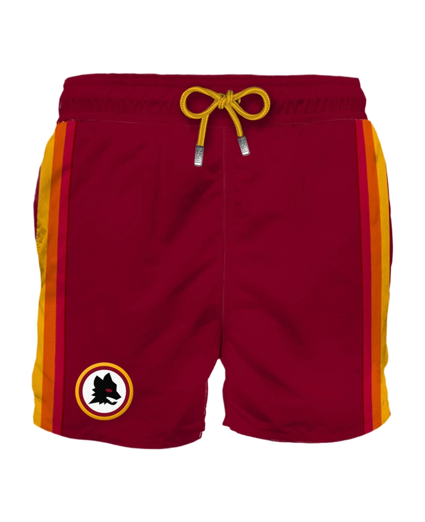 MC2 Saint Barth Man Classic Swim Shorts With As Roma Patch | As Roma Special Edition