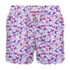 MC2 Saint Barth Man Light Fabric Swim Shorts With Crabs Print