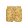 MC2 Saint Barth Man Light Fabric Swim Shorts With Ochre Paisley Print