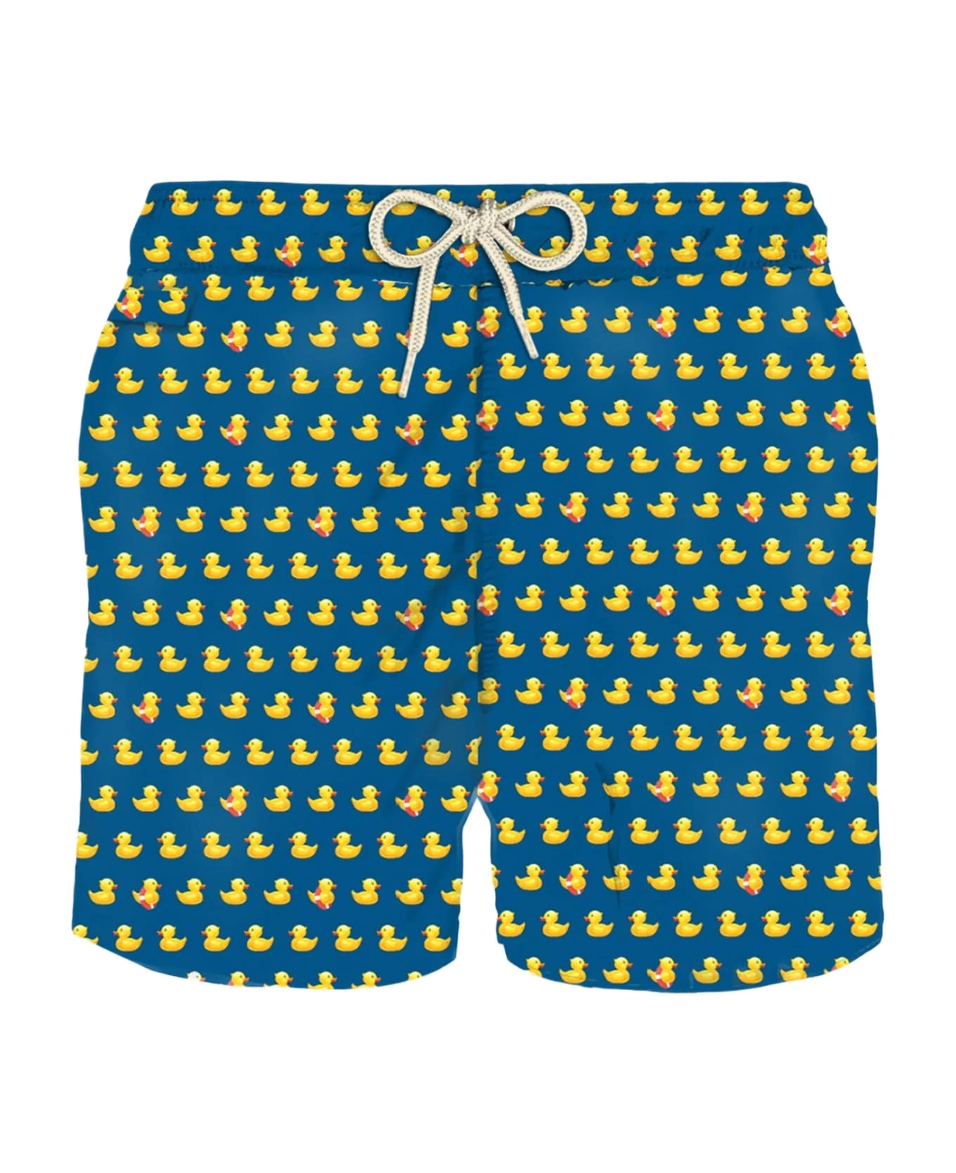 MC2 Saint Barth Man Light Fabric Swim Shorts With Ducky Print