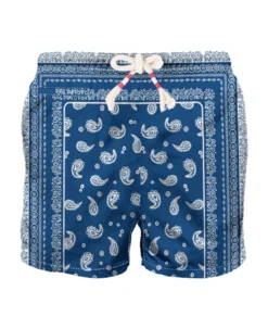 MC2 Saint Barth Man Swim Shorts With Paisley Print