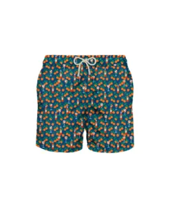 MC2 Saint Barth Man Light Fabric Swim Shorts With Spritz Print | Aperol Special Edition