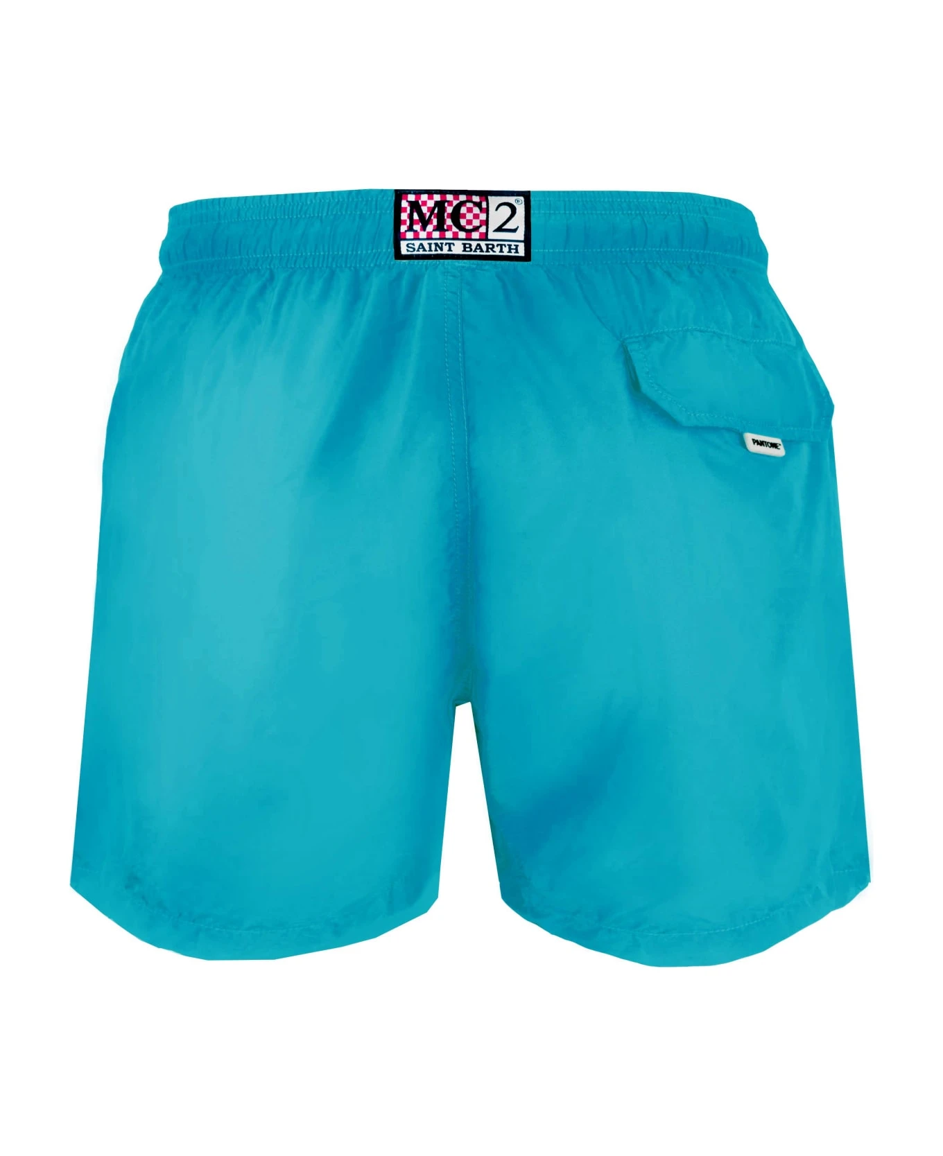 MC2 Saint Barth Man Teal Swim Shorts | Pantone Special Edition - Image 2