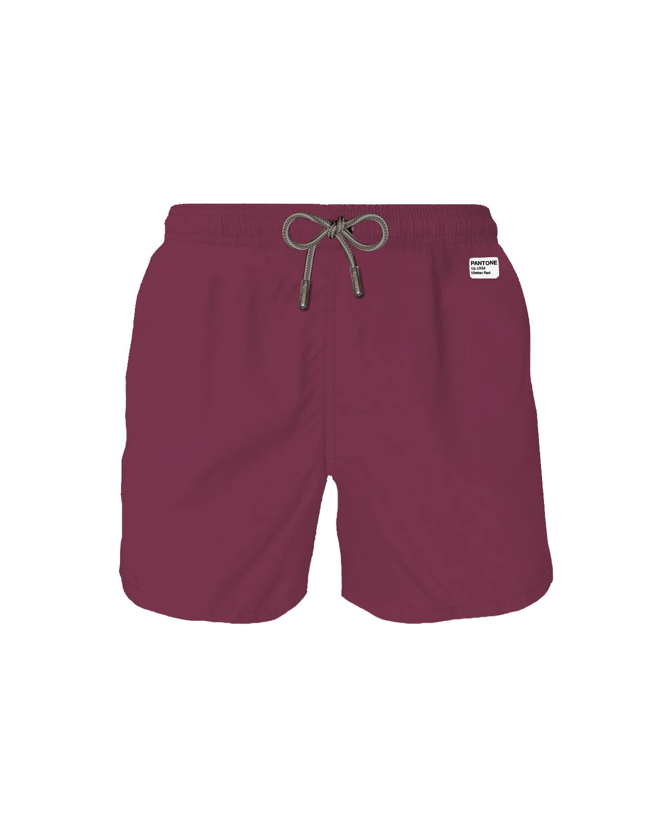 MC2 Saint Barth Man Burgundy Swim Shorts | Pantone Special Edition