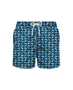 MC2 Saint Barth Light Fabric Man Swim Shorts Superga Print | Superga® Special Edition