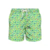 MC2 Saint Barth Light Fabric Man Swim Shorts Roosters Print