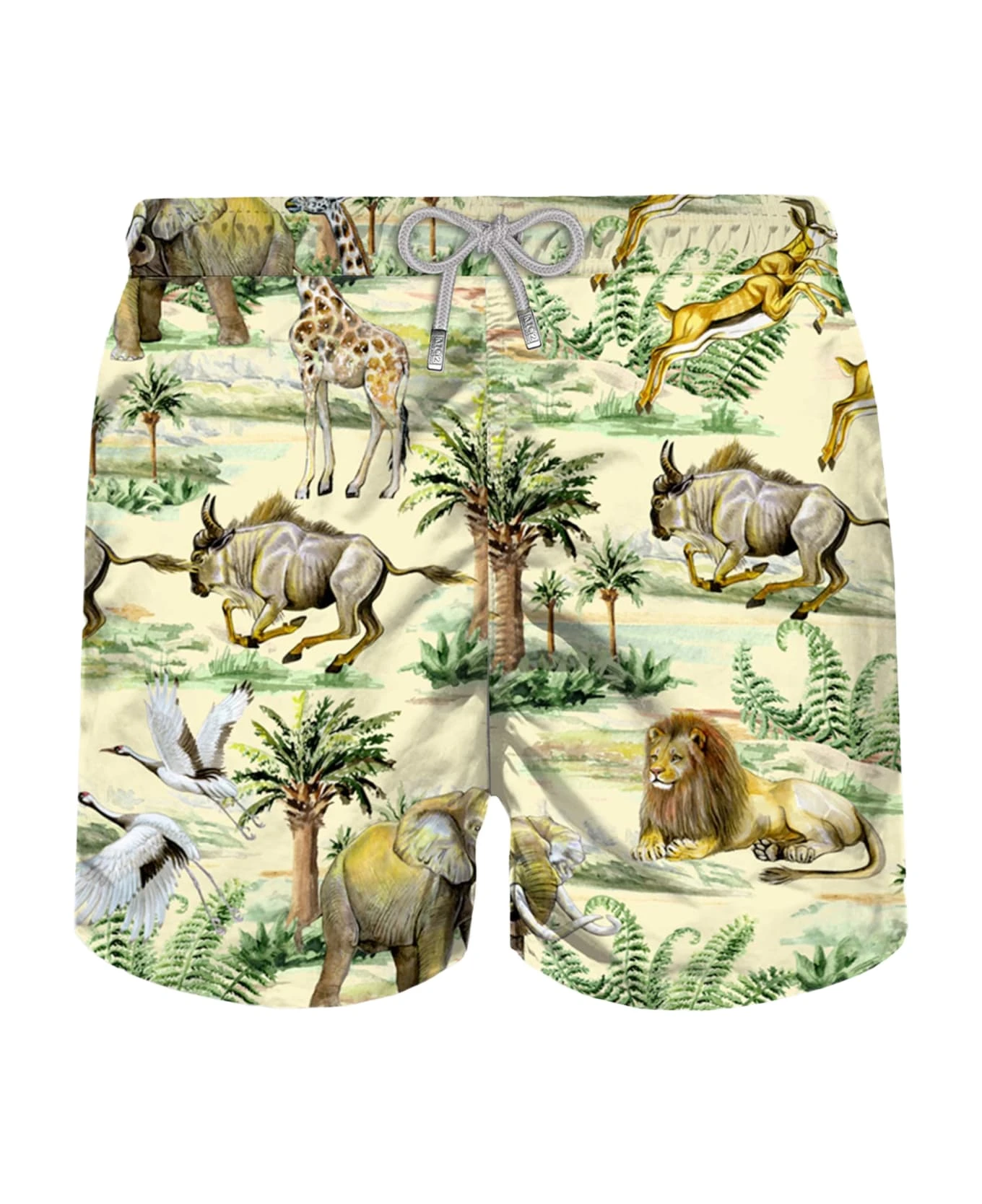 MC2 Saint Barth Man Classic Swim Shorts Wild Life Print