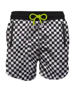 MC2 Saint Barth Check Light Fabric Zipped Swim Shorts