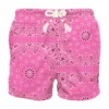 MC2 Saint Barth Man Swim Shorts With Pink Bandanna Print