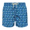 MC2 Saint Barth Man Light Fabric Swim Shorts With Runners Print