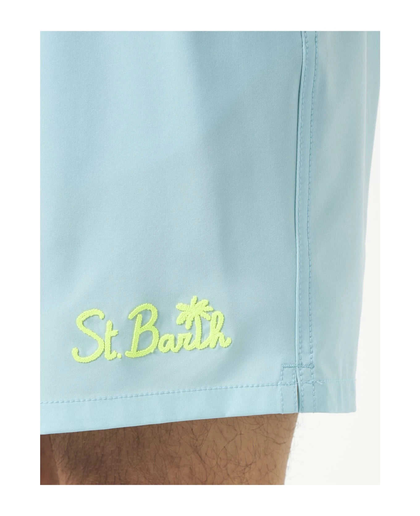 MC2 Saint Barth Man Water Green Comfort Swim Shorts - Image 5