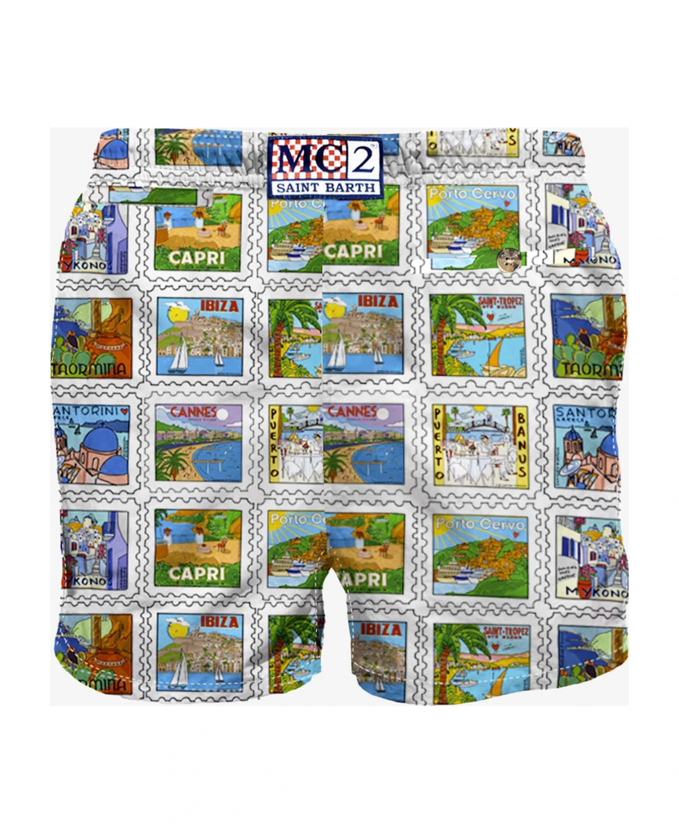 MC2 Saint Barth Man Swim Shorts With Summer Print - Image 2