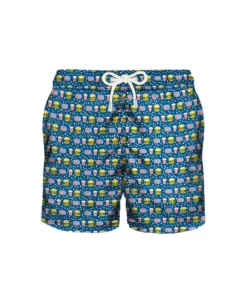 MC2 Saint Barth Light Fabric Man Swim Shorts Fast Food Print