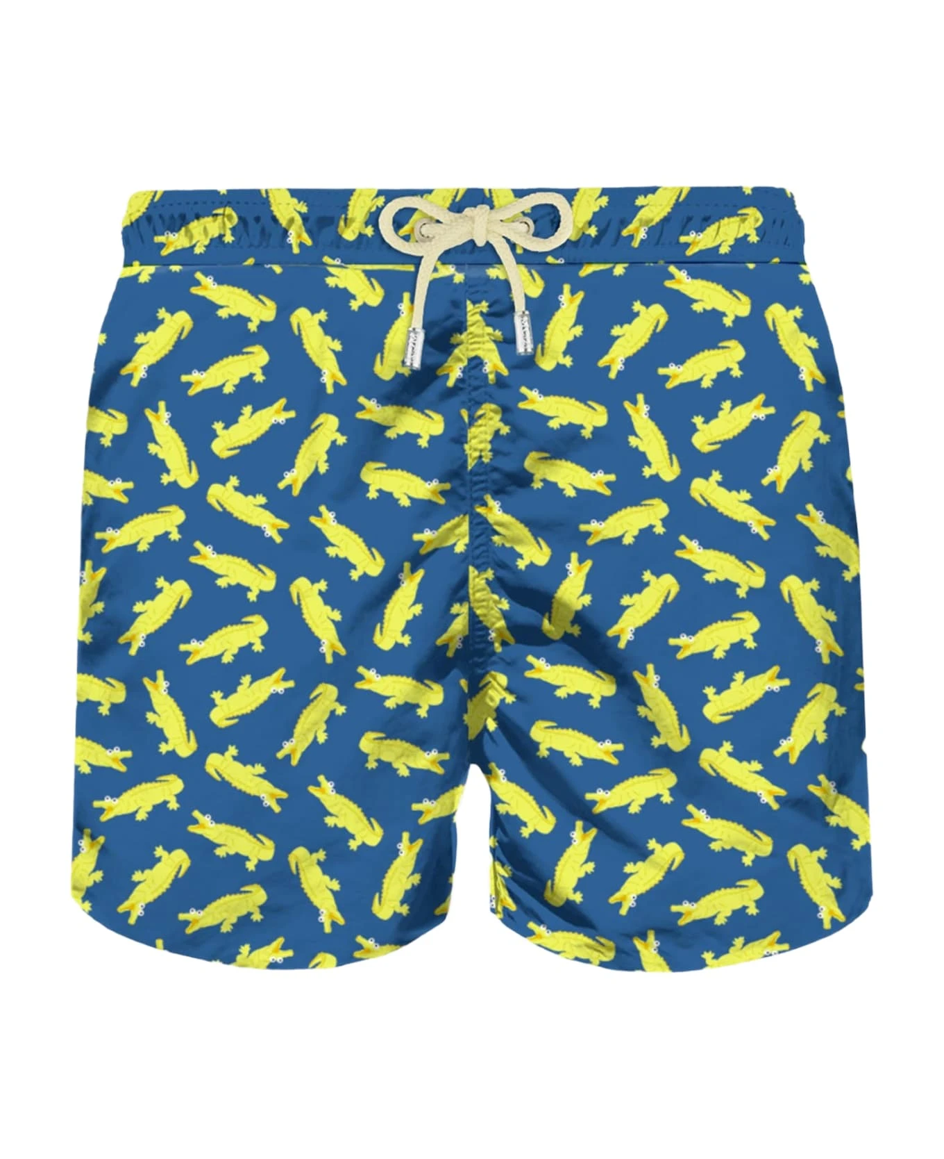 MC2 Saint Barth Man Swim Shorts With Crocodile Print