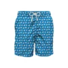 MC2 Saint Barth Light Fabric Long Swim Shorts Bull Terrier Print