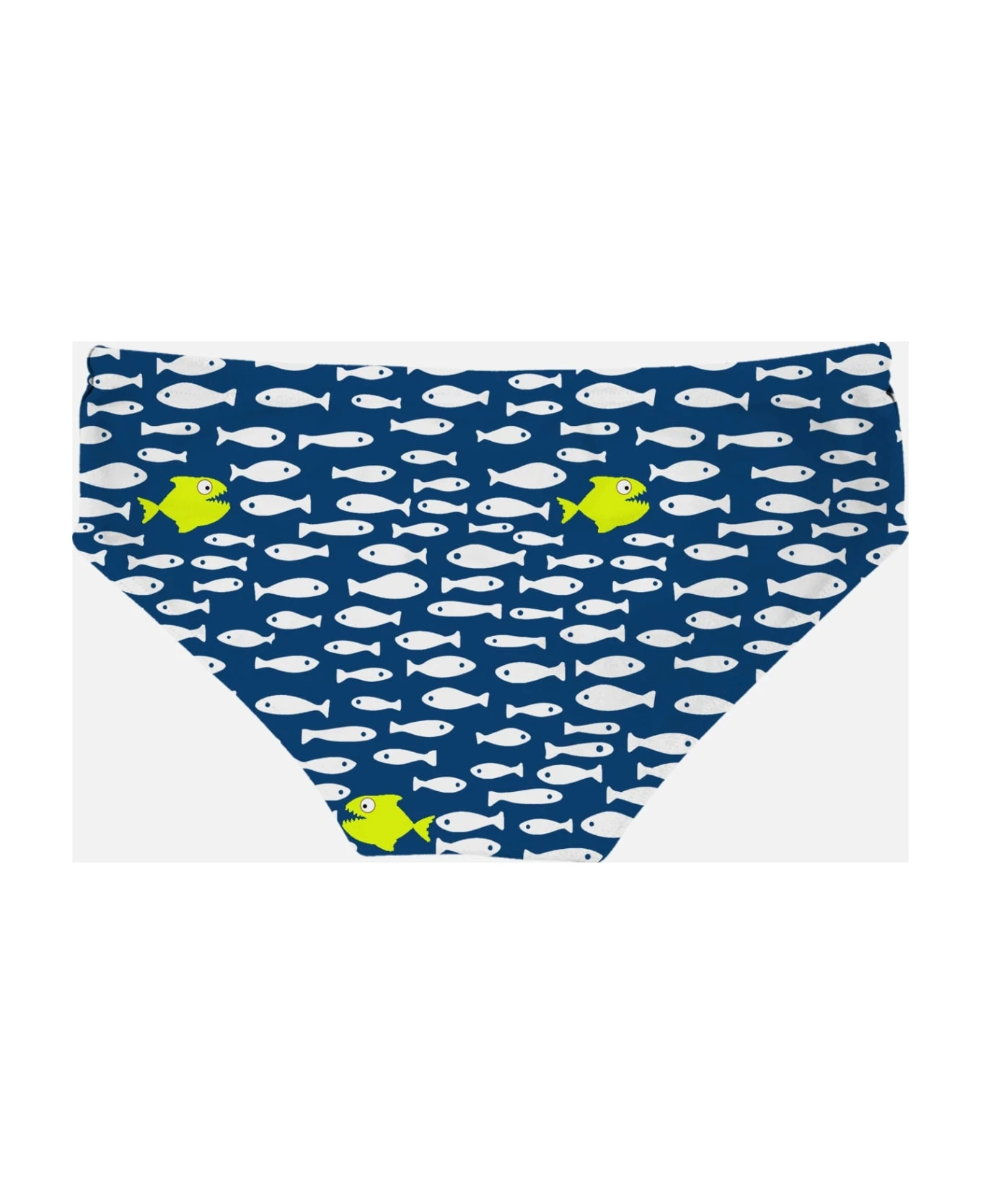 MC2 Saint Barth Man Swim Briefs Piranha Print - Image 2