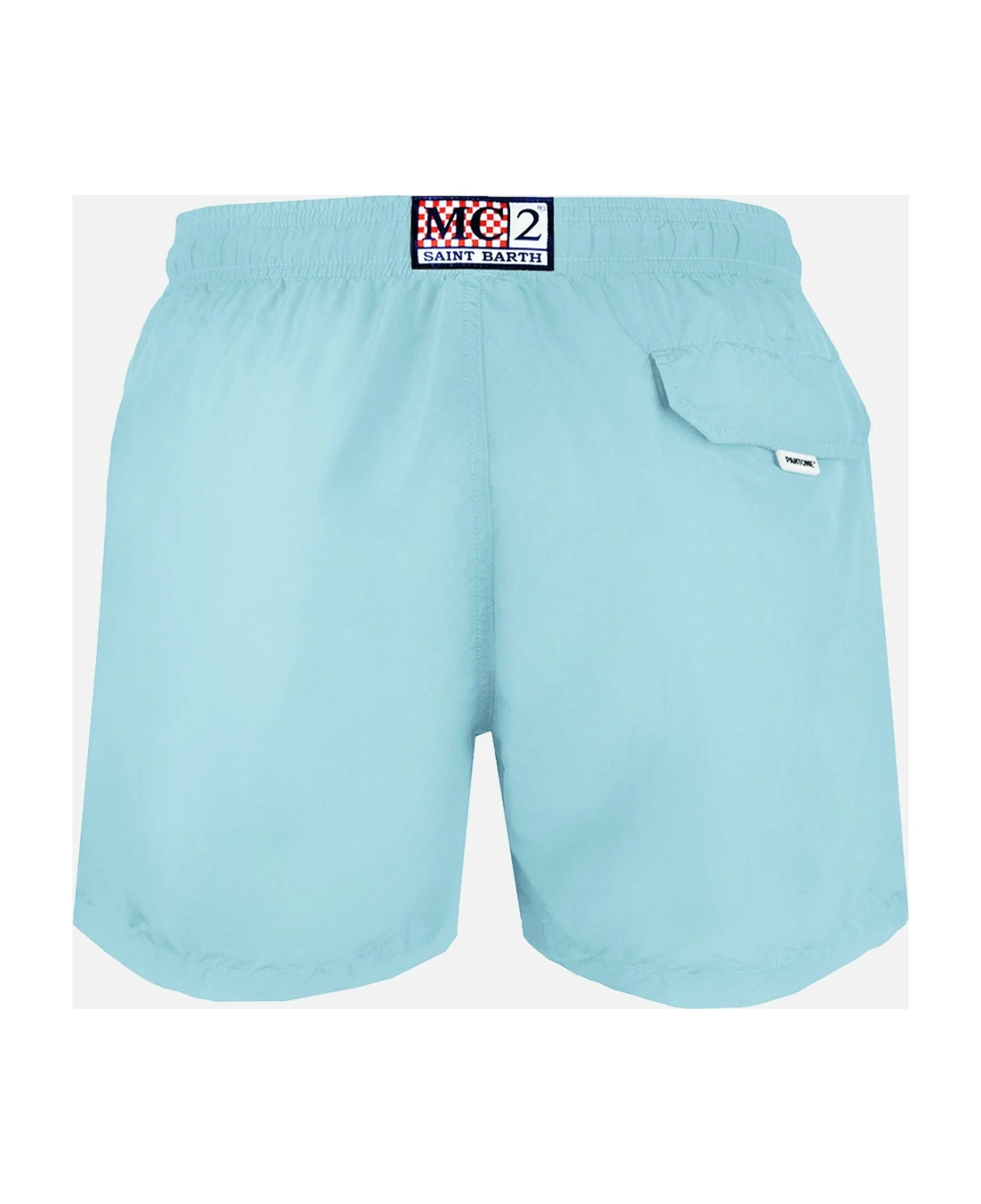 MC2 Saint Barth Man Light Blue Swim Shorts | Pantone Special Edition - Image 2
