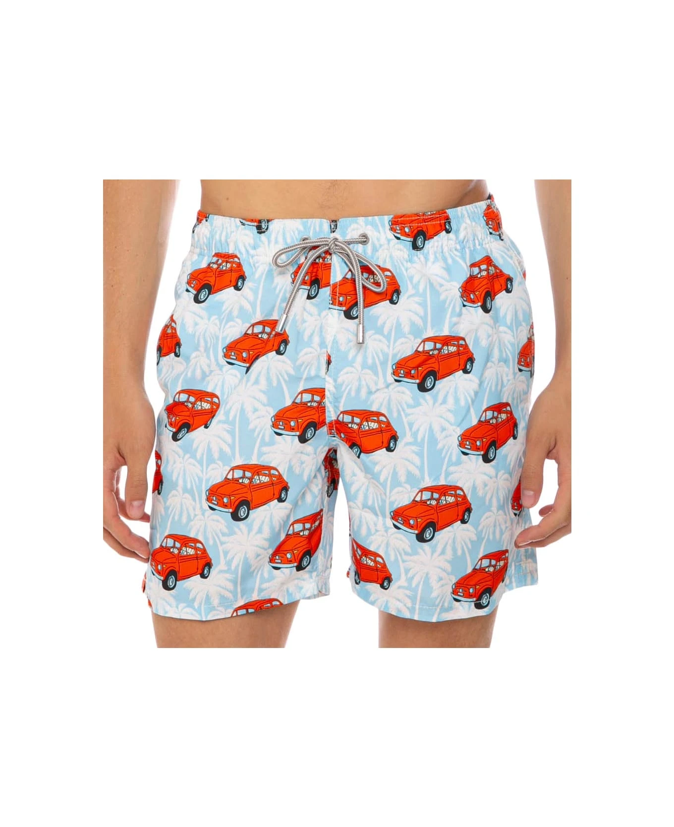 MC2 Saint Barth Man Swim Shorts With Fiat 500 Car Print | |fiat© 500 Special Edition - Image 3