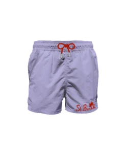 MC2 Saint Barth Lilac Man Swim Shorts With Pocket