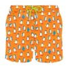 MC2 Saint Barth Man Light Fabric Swim Shorts With Penguins Print
