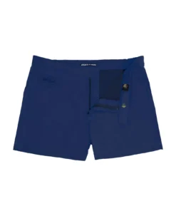 MC2 Saint Barth Solid Blue Navy Swim Shorts