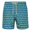 MC2 Saint Barth Light Blue/yellow Vespa Print Swim Shorts