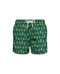 MC2 Saint Barth Man Swim Shorts With Soccer Print