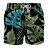 MC2 Saint Barth Multicolor Tropical Leaves Print Mid-length Swim Shorts