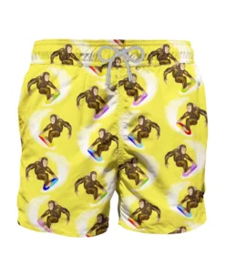 MC2 Saint Barth Man Classic Swim Shorts With Monkey Print