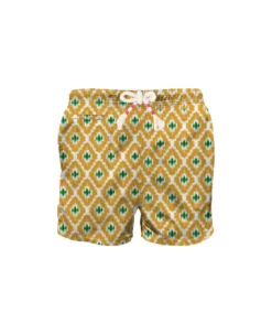 MC2 Saint Barth Man Swim Shorts With Geometric Print