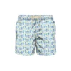 MC2 Saint Barth Man Light Fabric Swim Shorts With Gin Print