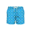 MC2 Saint Barth Man Light Fabric Swim Shorts With Dog Print