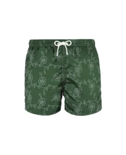 MC2 Saint Barth Green Embroidered Swim Shorts