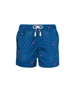 MC2 Saint Barth Light Fabric Man Swim Shorts Rooster Print