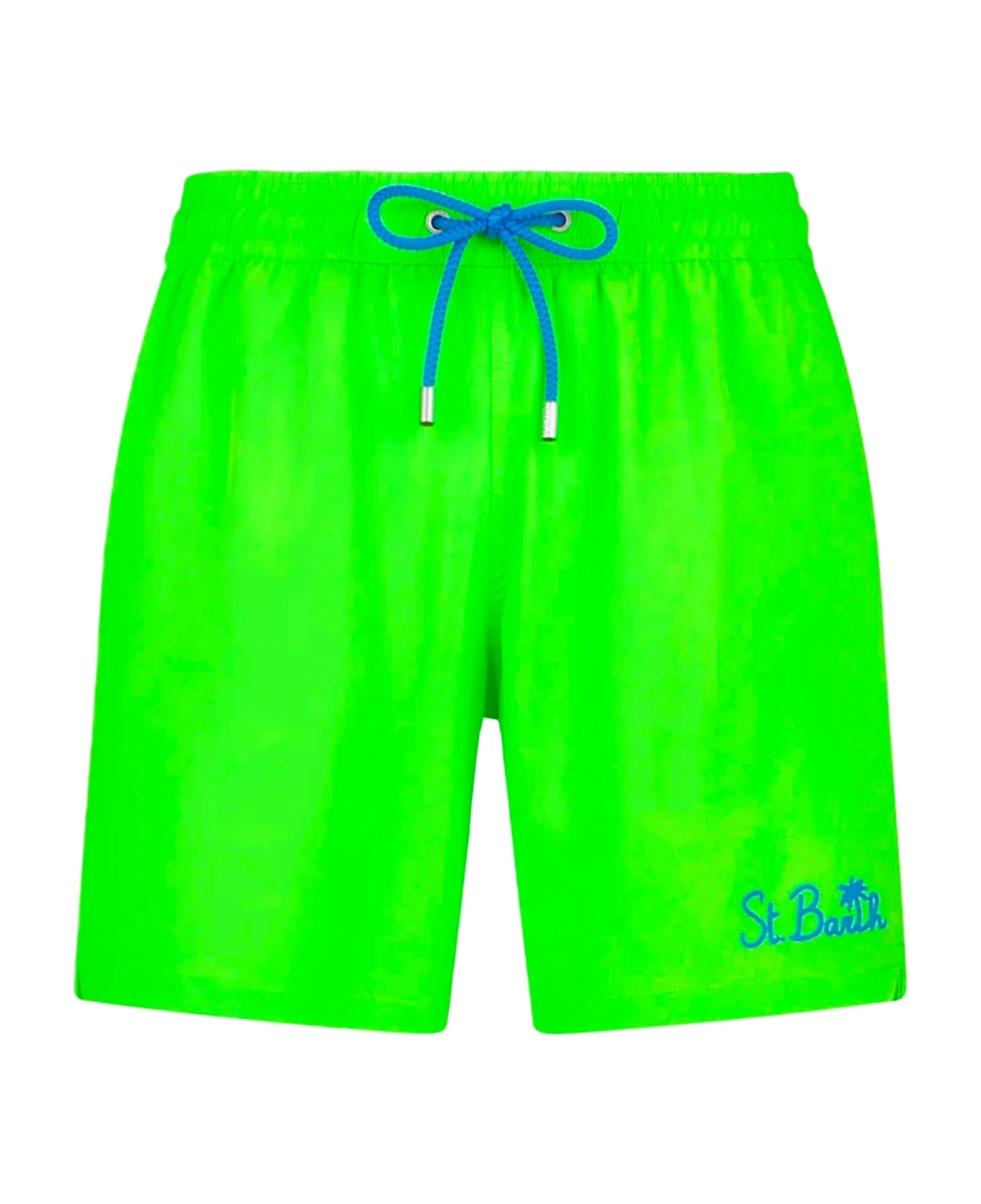 MC2 Saint Barth Man Fluo Green Comfort Swim Shorts