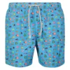 MC2 Saint Barth Light Blue Fishes Print Swim Shorts By Mc Saint Barth