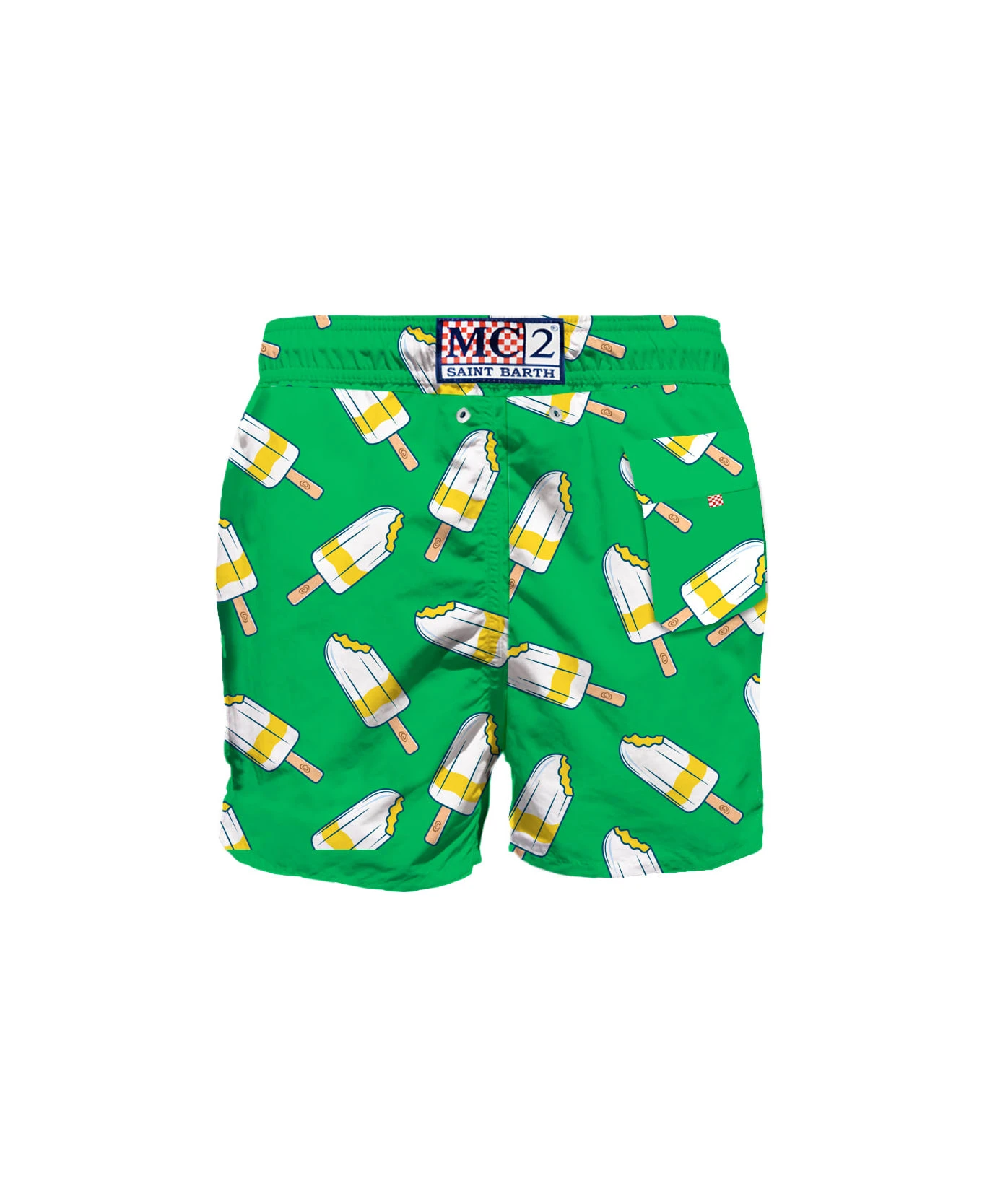 MC2 Saint Barth Man Classic Swim Shorts With Lemonissimo Print | Algida® Special Edition - Image 2