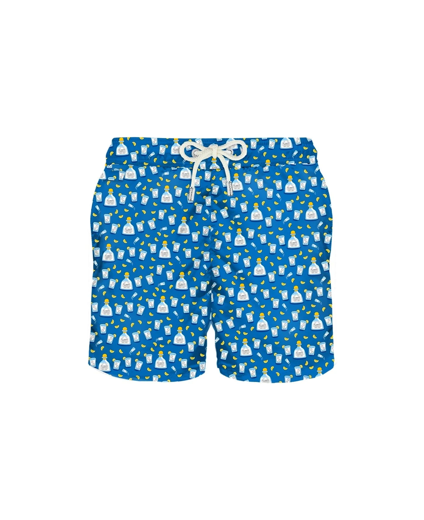 MC2 Saint Barth Light Fabric Man Swim Shorts Tequila Print