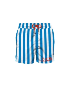 MC2 Saint Barth Bluette Mid-length Swim Shorts With Embroidery