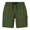 MC2 Saint Barth Man Military Green Comfort And Stretch Swim Shorts
