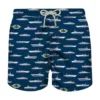 MC2 Saint Barth Man Light Fabric Swim Shorts With Magnum Marine Print | Magnum Marine Special Edition