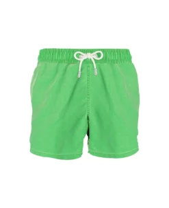MC2 Saint Barth Light Green Delavè Man's Swim Shorts