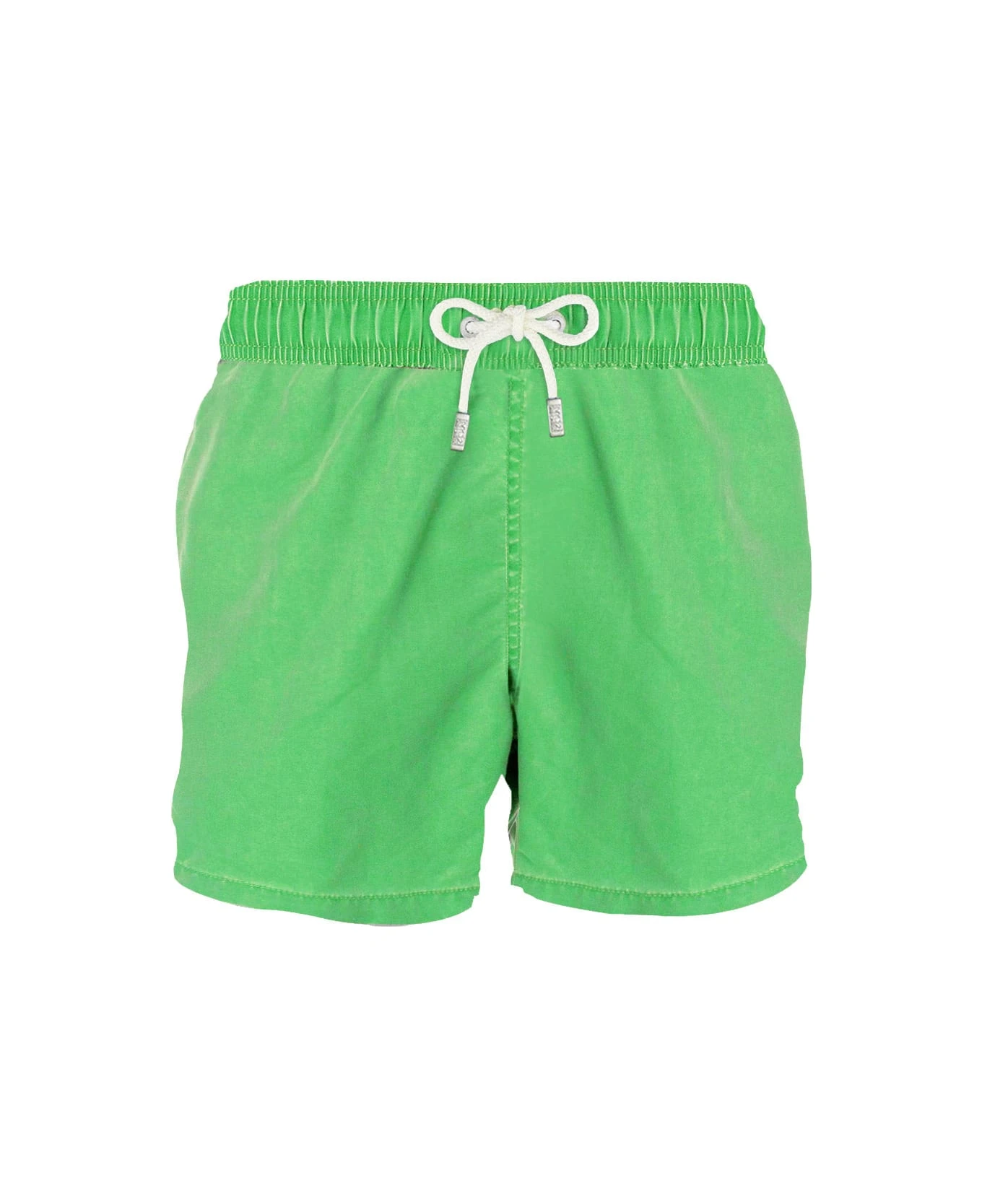 MC2 Saint Barth Light Green Delavè Man's Swim Shorts