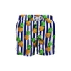 MC2 Saint Barth Striped Swim Shorts With Pineapple Print