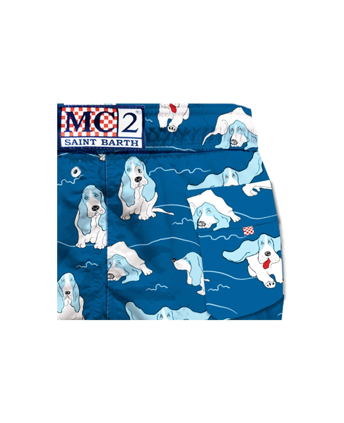 MC2 Saint Barth Basset Hound Man Swim Shorts - Image 3