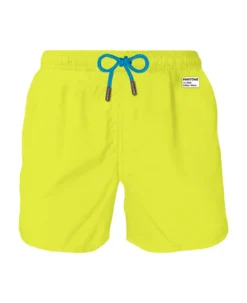 MC2 Saint Barth Man Fluo Yellow Swim Shorts | Pantone Special Edition